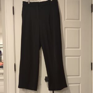 LOFT Black Wide Leg Trousers